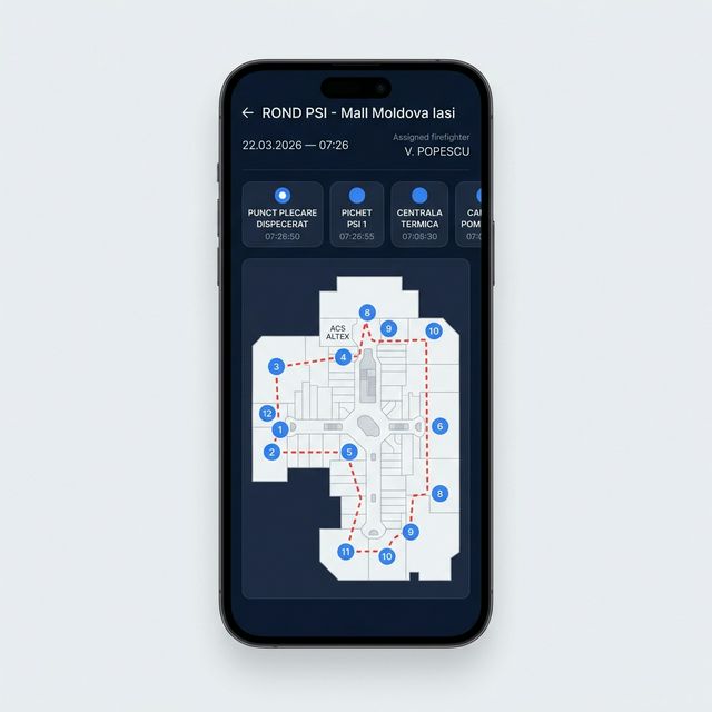 Itinerariu rond pe hartă